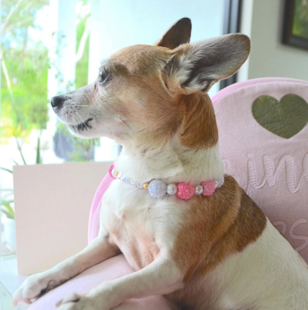 Versatile Elegant Sparkly Pet Necklace