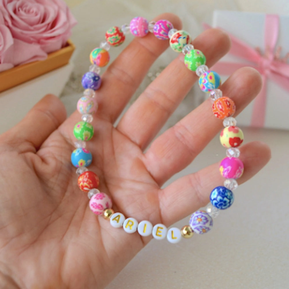 Unbelievable Gorgeous Sparkly Pet Clay Flower Necklace!
