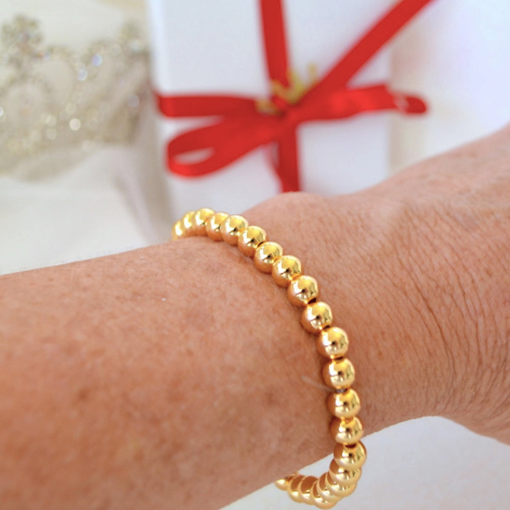 Vibrant Gold Beaded Girls Bracelets