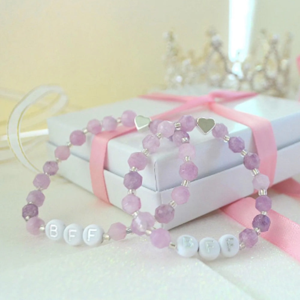 Unforgettable Amethyst Best Friends Bracelet - A Gift for Besties