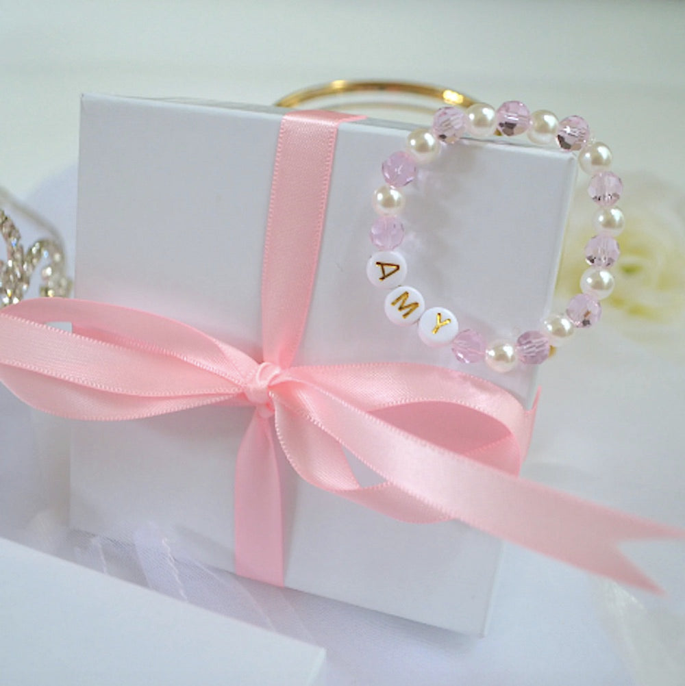 Untouchable Sparkly Beautiful Pink Crystals & Pearls