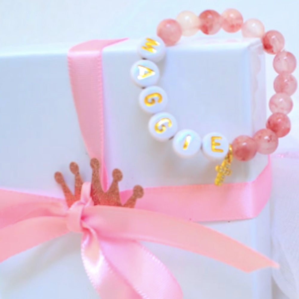 Unbelievable Cutest Pink Jade Rhinestone Cross