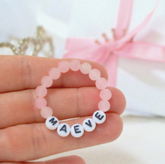 Zen Rose Quartz Gemstone Bracelet