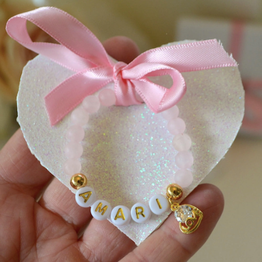 Unforgettable Pink Matte Rose Quartz Bracelet